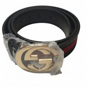 Gucci Black and Gold Men's Belt
